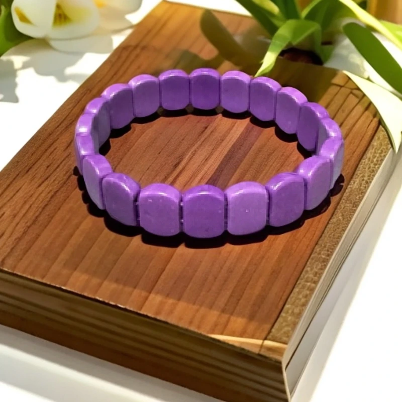 非金属珐琅手链 紫色松松手排 H39