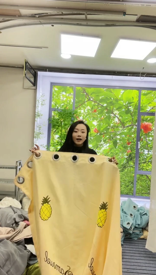 混纺棉麻菠萝 5米打孔