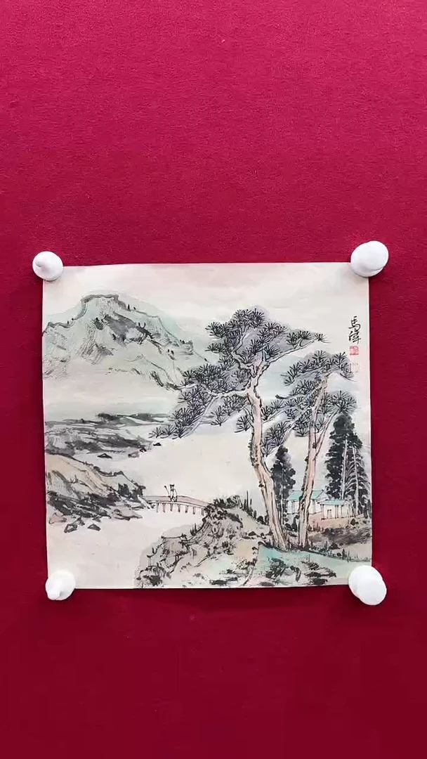 国画马老师绘画作品 带荣宝斋宁波证书