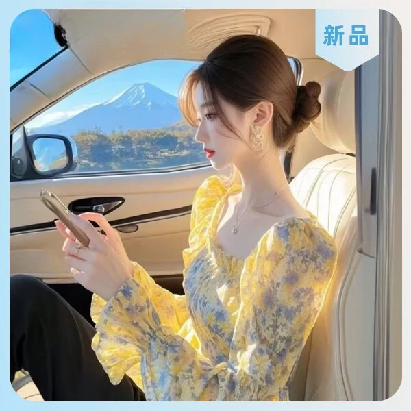 黄色轻奢减龄重要洋气高级感法式衬衫新款小衫甜美痞帅炸街风女装