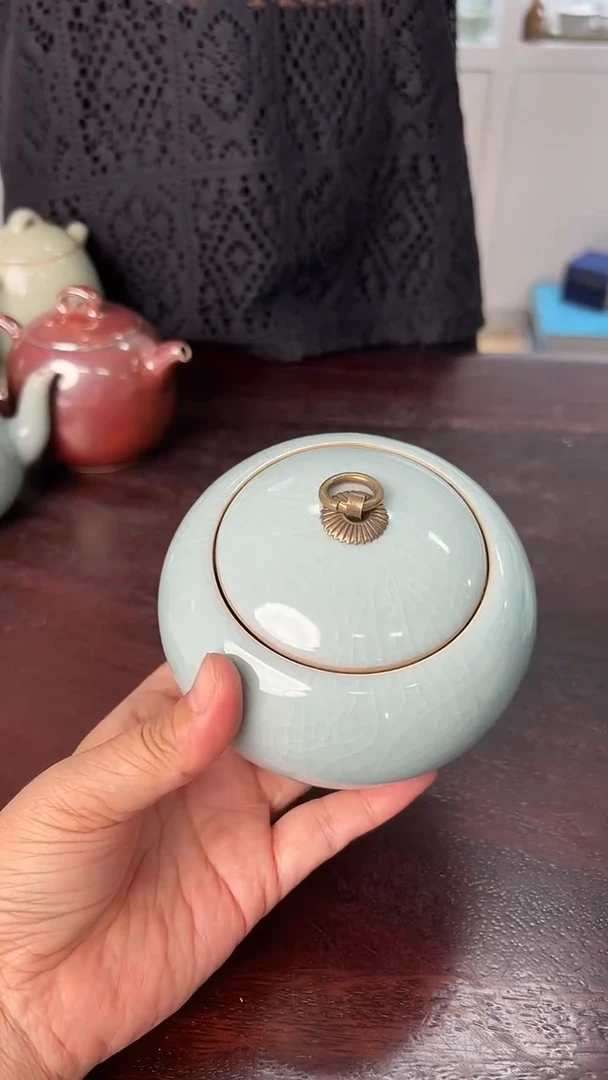 龙泉云间青瓷小米茶器