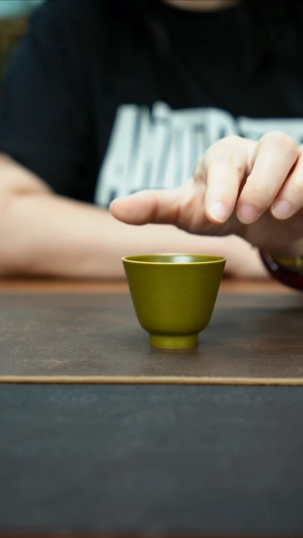 杯景德镇茶叶末直口杯