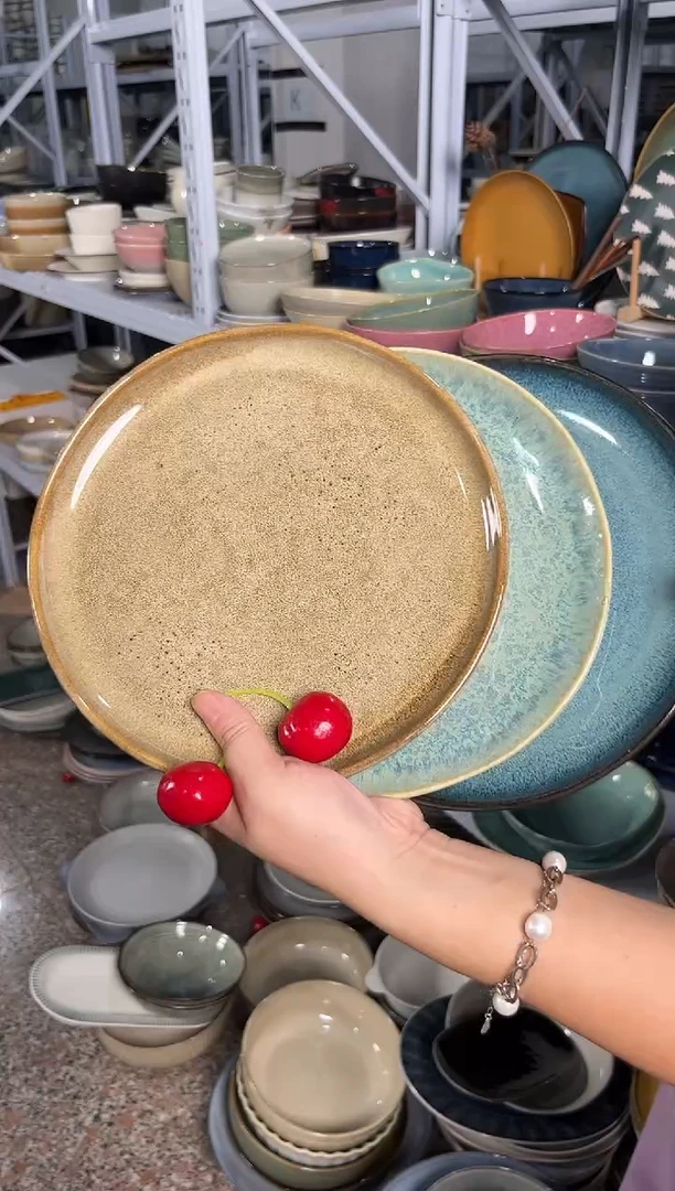 陶瓷外贸尾货瑕疵满20包邮X3 小盘组合