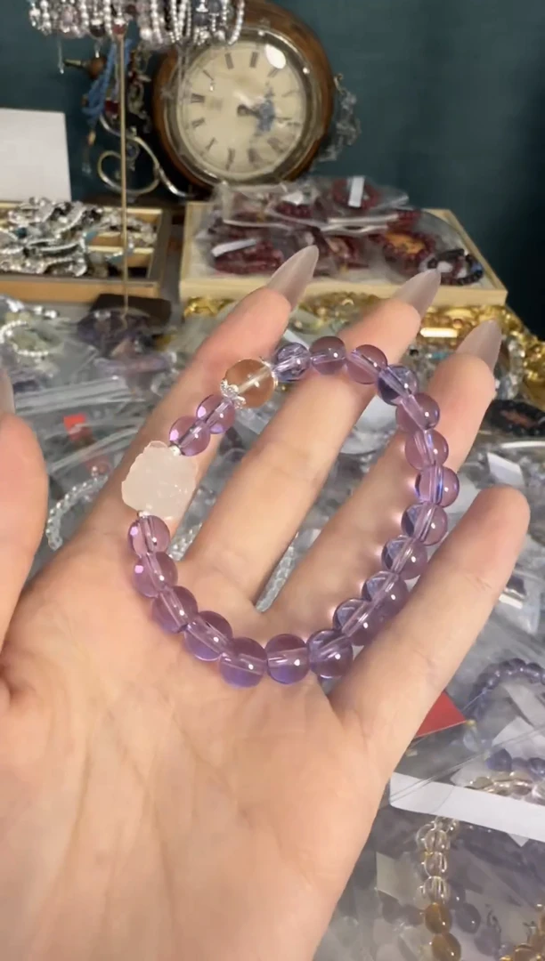【闪购商品】水晶手链银S925镶嵌水晶 手链 银S925镶嵌