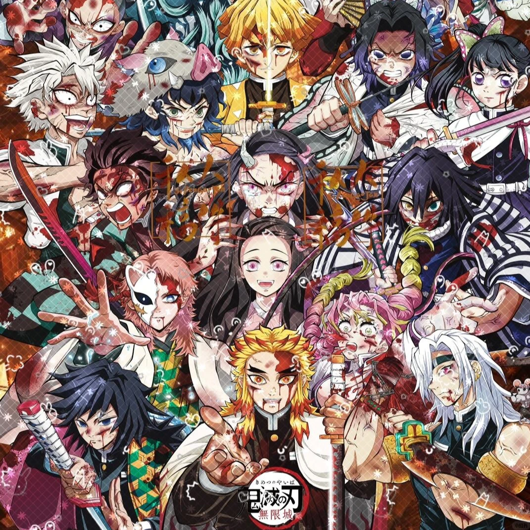 头柱-《鬼灭之刃》周边二次元二创动漫亚克力水晶砖摆件15*10*1.5