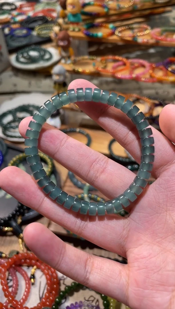 未镶嵌手串翡翠7mm冰种翡翠手串