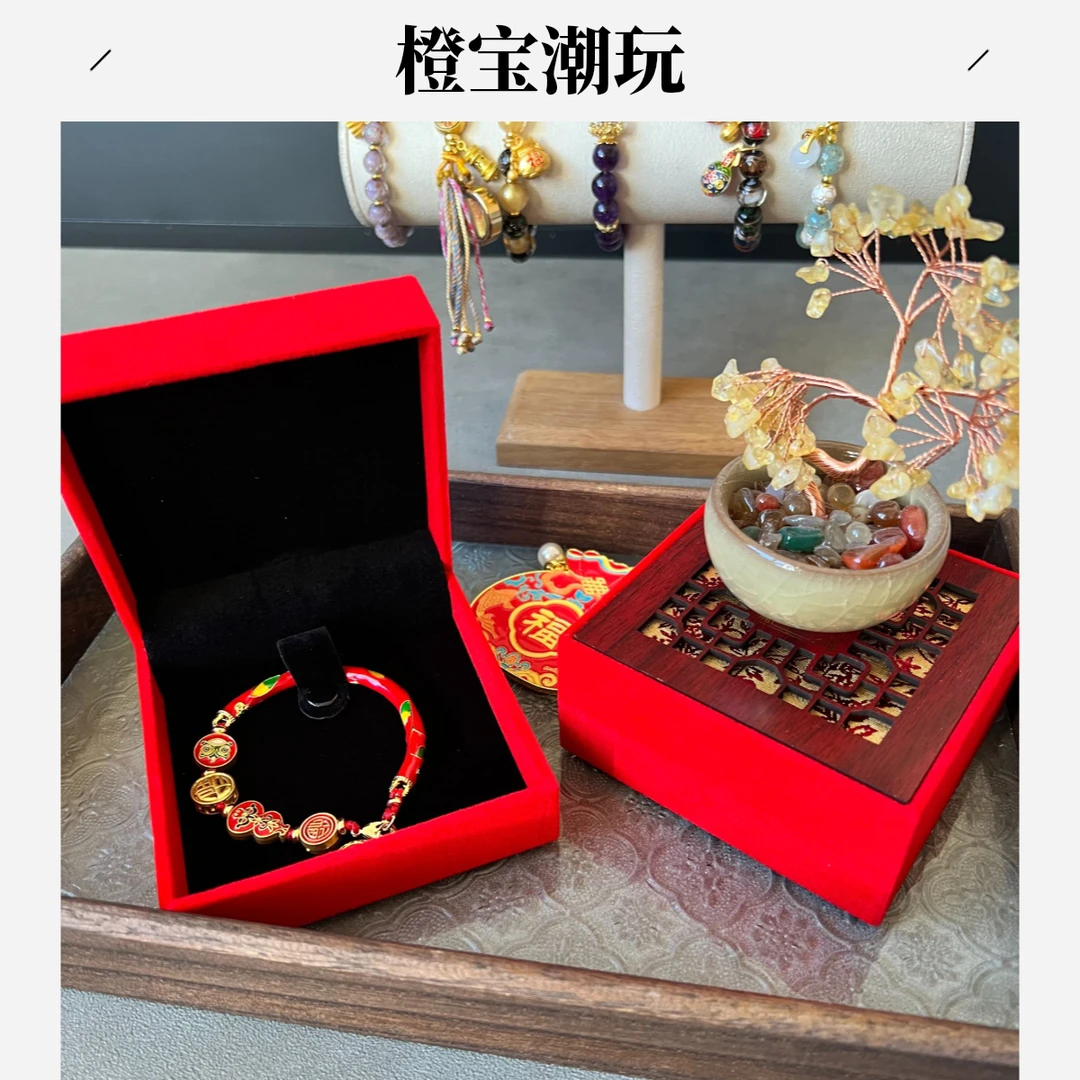 【直播拆】精品香灰琉璃水晶晶景泰兰串珠Diy手链手工