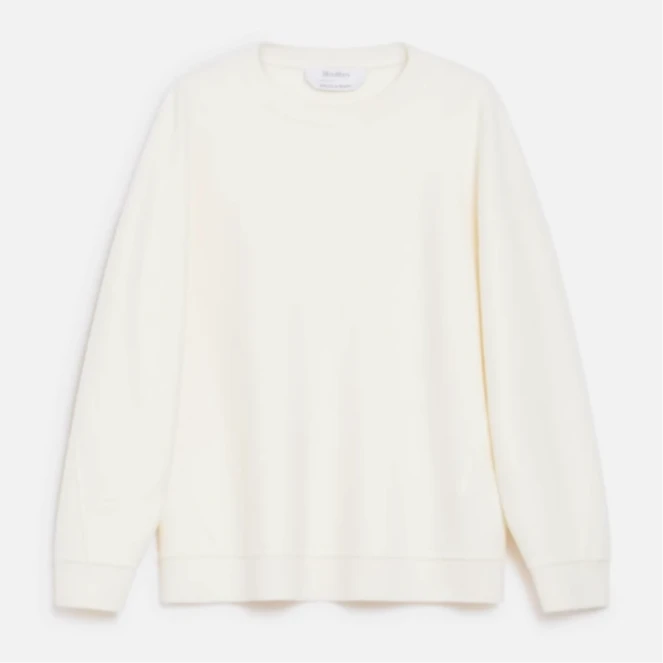 全新未使用 MaxMara  纯色圆领羊绒混纺百搭卫衣 ELVIRA
