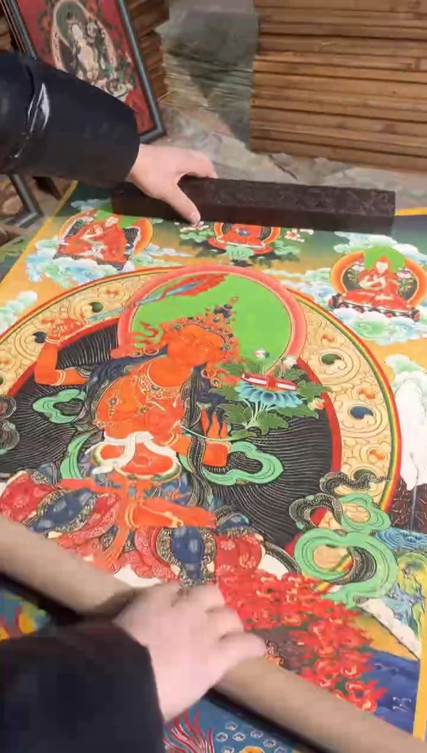 卷轴画卷轴画张张的唐卡