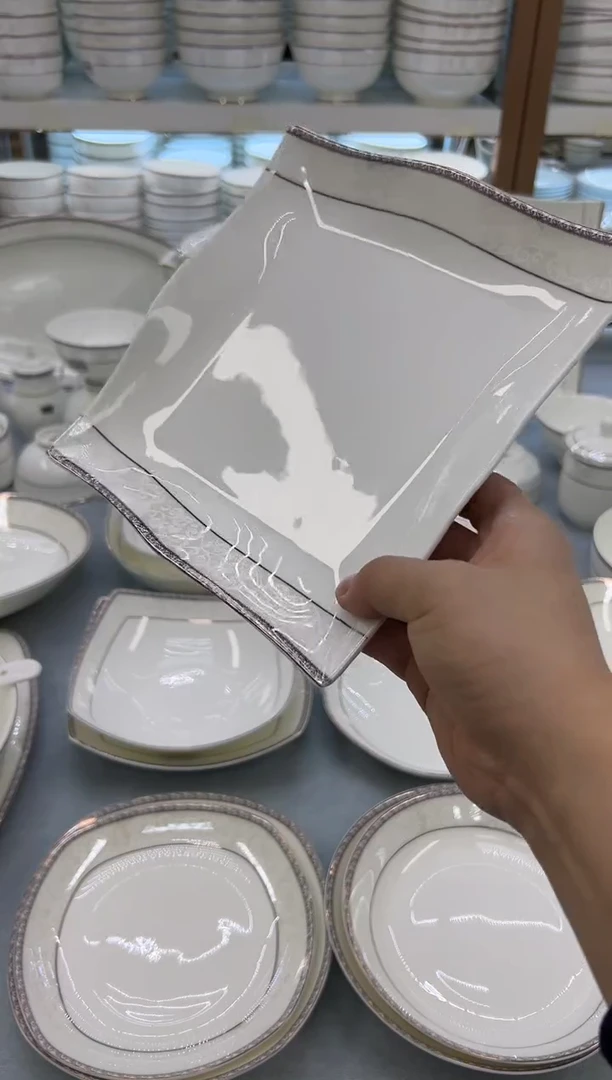 骨瓷玲珑8.5波浪2个