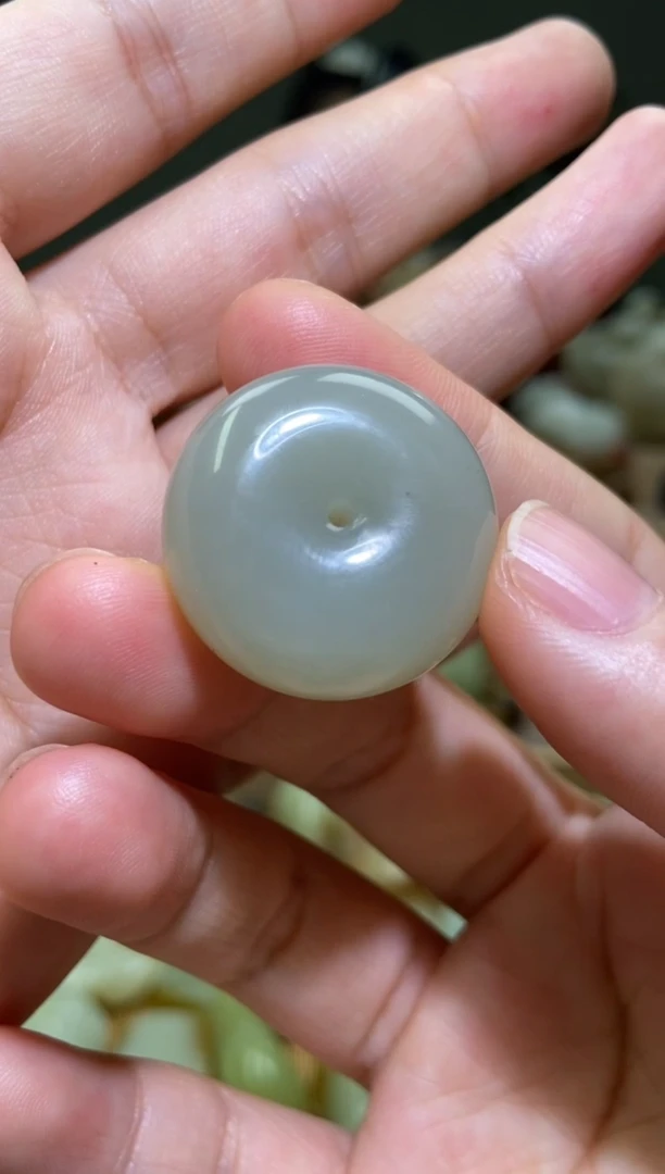 未镶嵌和田玉挂件新疆和田玉且末料平安扣挂件