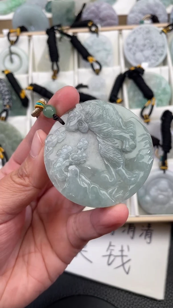 颈饰未镶嵌翡翠天然缅甸翡翠A货501