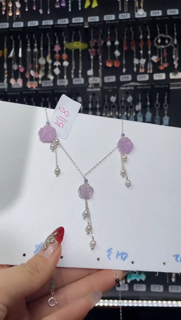【闪购商品】紫晶耳饰银S925镶嵌喜欢拍