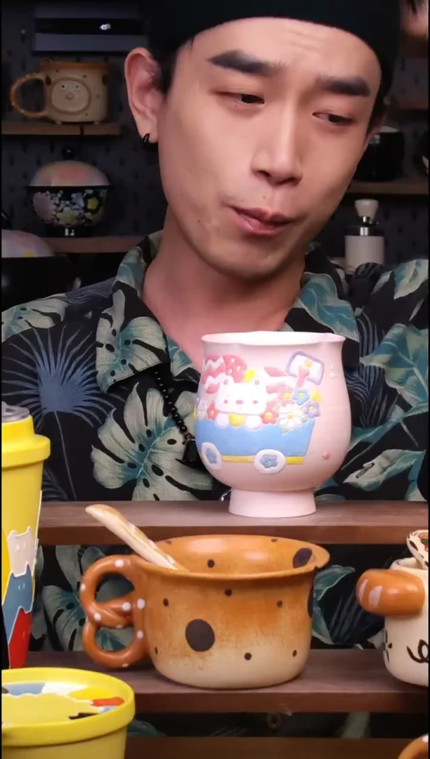 杯子景德镇可爱设计师款陶瓷