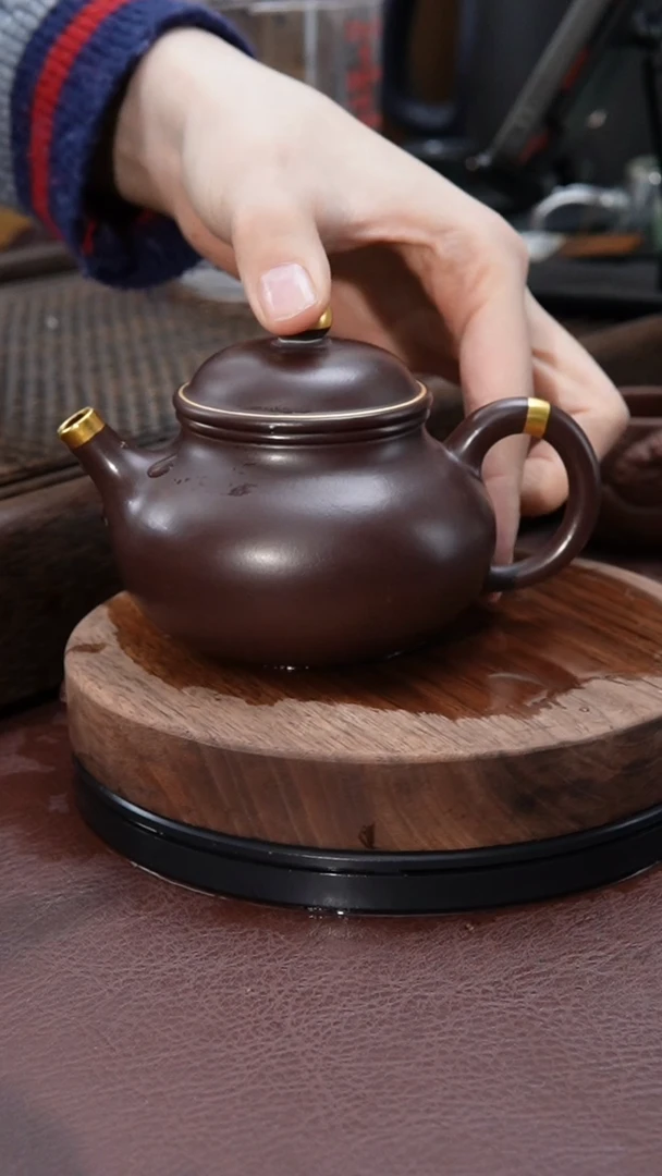 【闪购商品】紫砂茶壶描金*容天紫砂壶