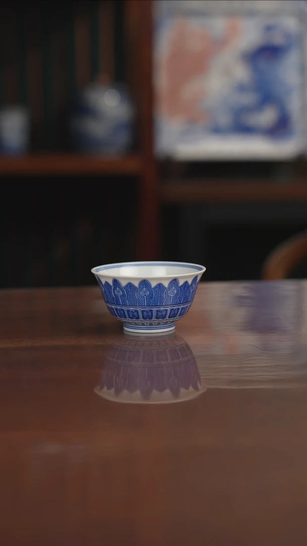 晓月柴窑 芭蕉叶杯