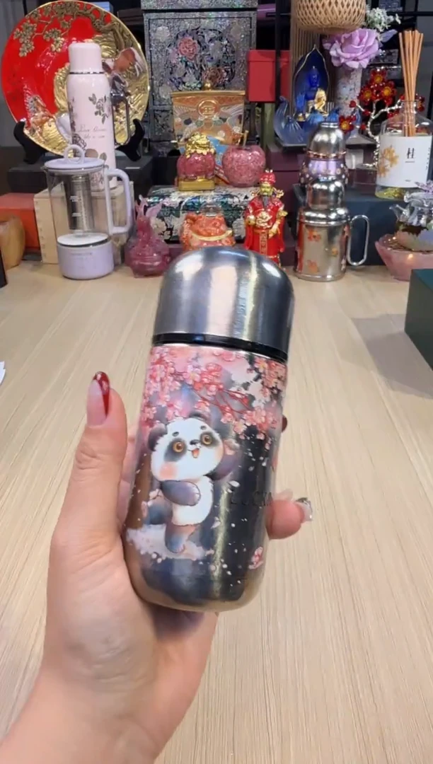 51造闵集 纯钛口袋杯 150mL（熊猫樱花）