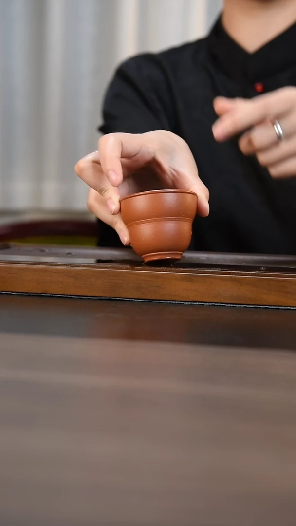 茶杯紫砂朱泥 葫芦杯 70cc