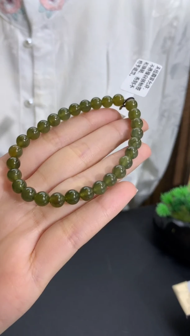 未镶嵌手串翡翠卡6.2mm