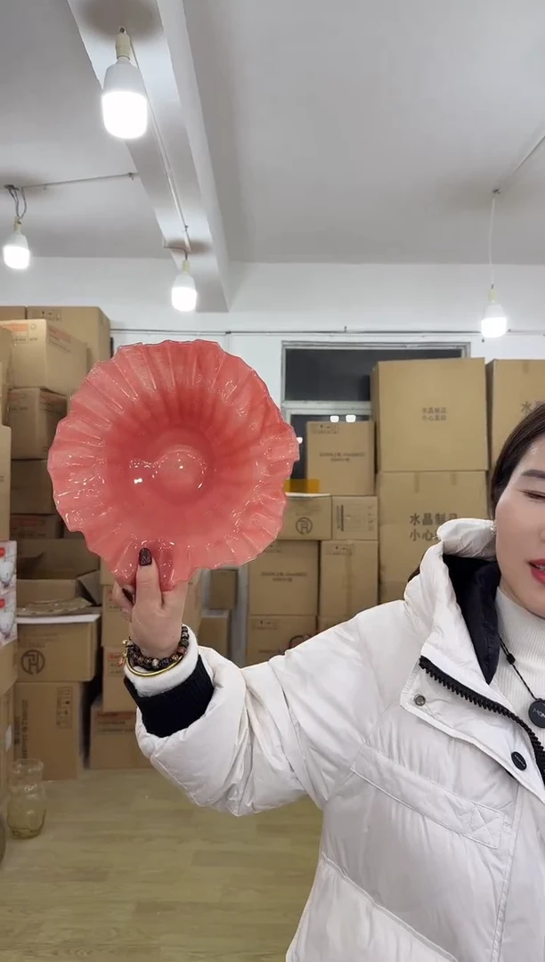 【闪购商品】无铅玻璃洛芙花器-p-早14