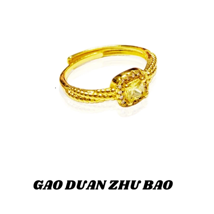 【李总专属】BM-S247#满天星黄水晶合金镶嵌戒指