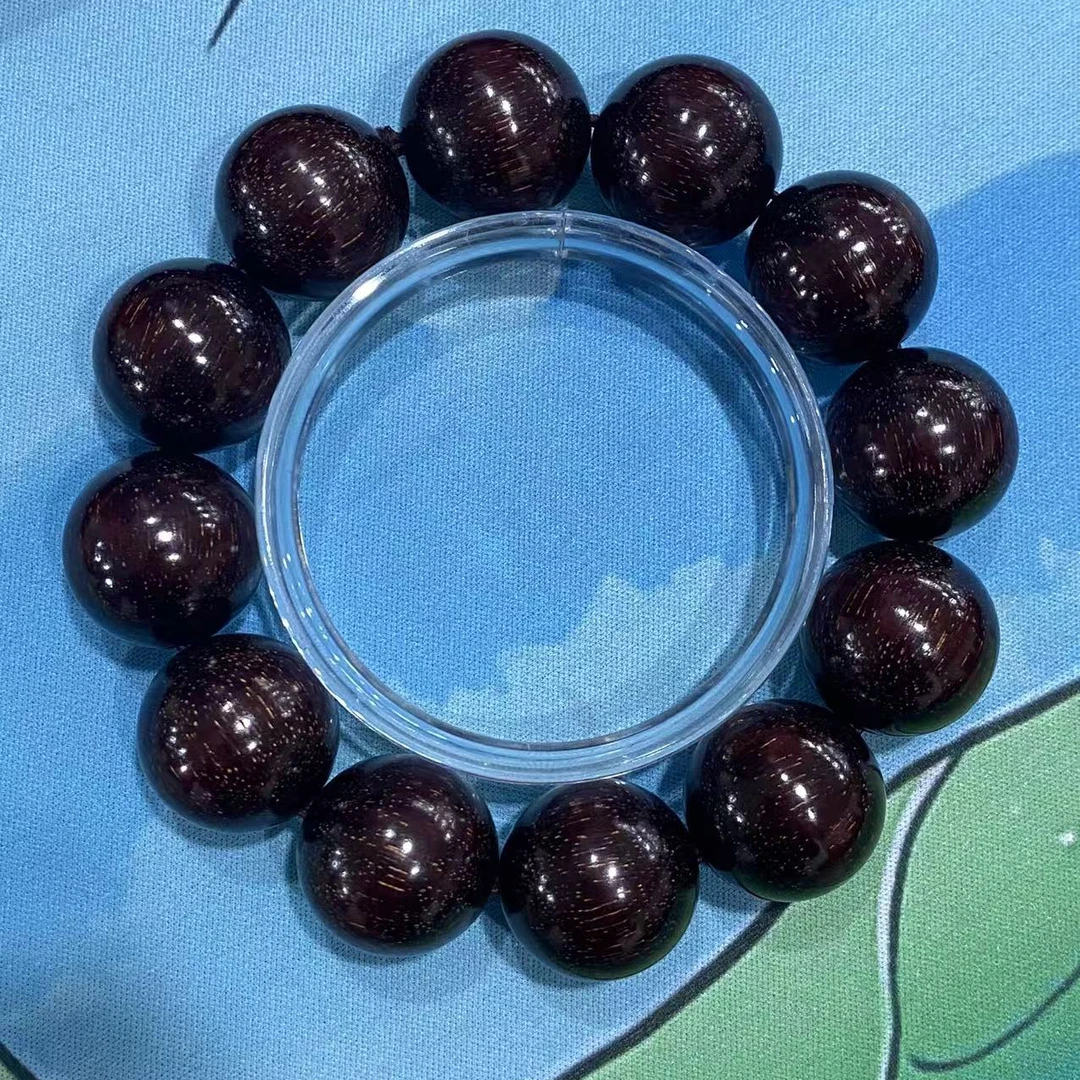 Z14 黑泥料金星紫檀2.0cm单圈手串(不含礼盒)