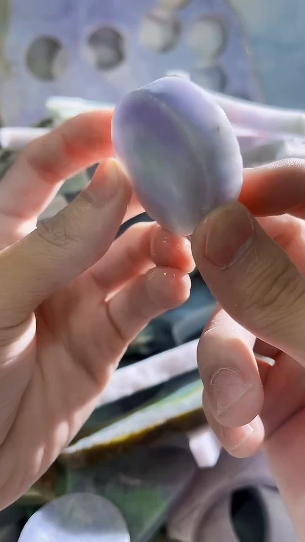 翡翠裸石缅甸翡翠A货文8107