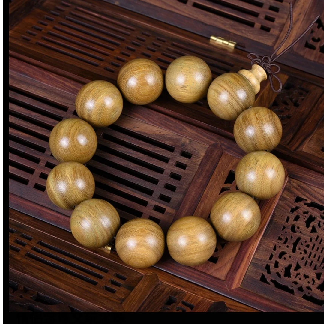 【绿檀】加大单圈手串2.0  0016