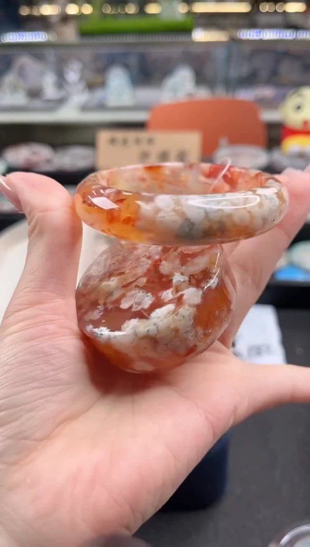 未镶嵌手镯石英质玉55圈口（赠品镯心）2S9154