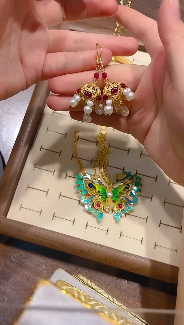 无925银球球耳环/对