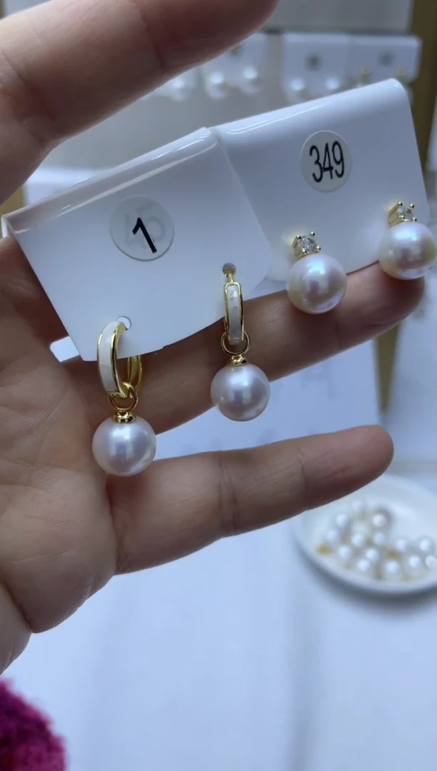 未镶嵌耳饰淡水珍珠1+349