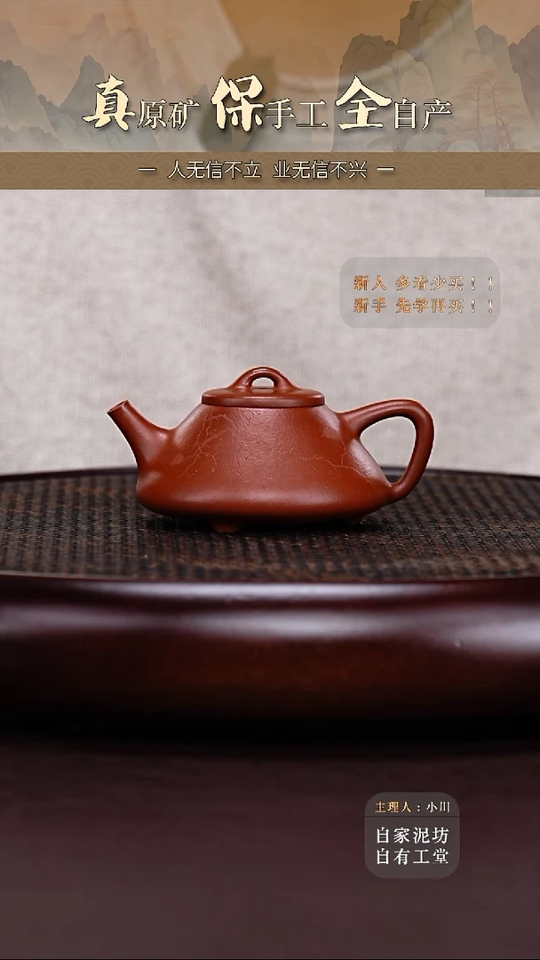 茶壶紫砂黄龙山朱泥任式子冶石瓢