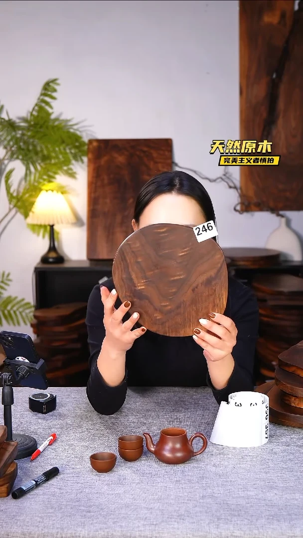 木北美黑胡桃原木.干裂疤结不属于商品质量问题完美主义者慎拍