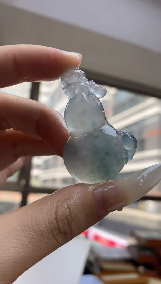 未镶嵌定制翡翠懒*咪翡翠毛货~