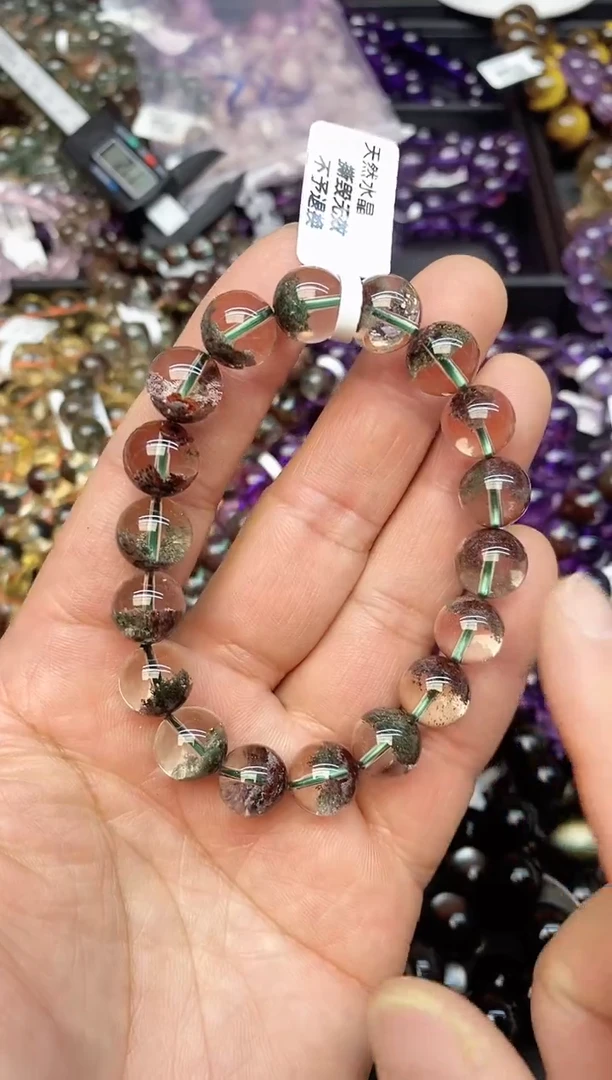 【闪购商品】水晶手链未镶嵌92 绿幽灵11mm