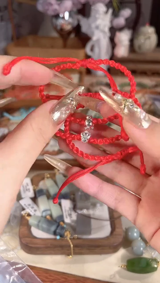 银S925镶嵌手链和田玉多样性发其一