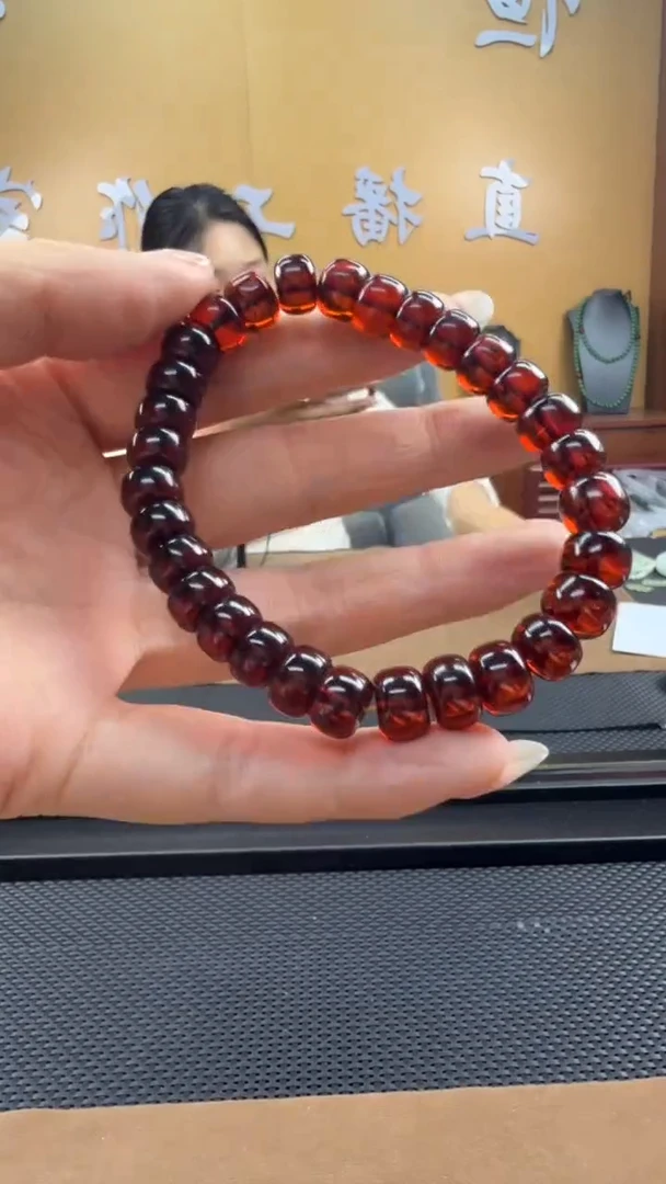 琥珀颈饰未镶嵌手串