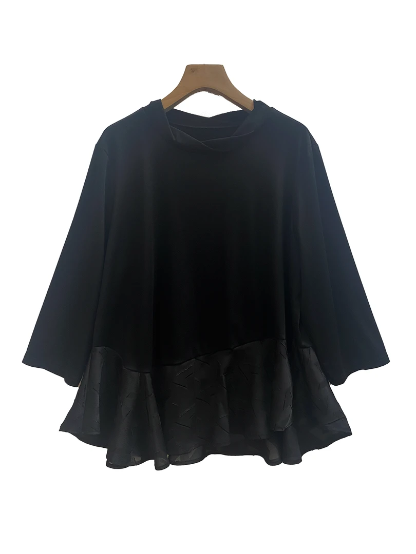 小董服饰2025025新款百搭潮流时尚拼接上衣