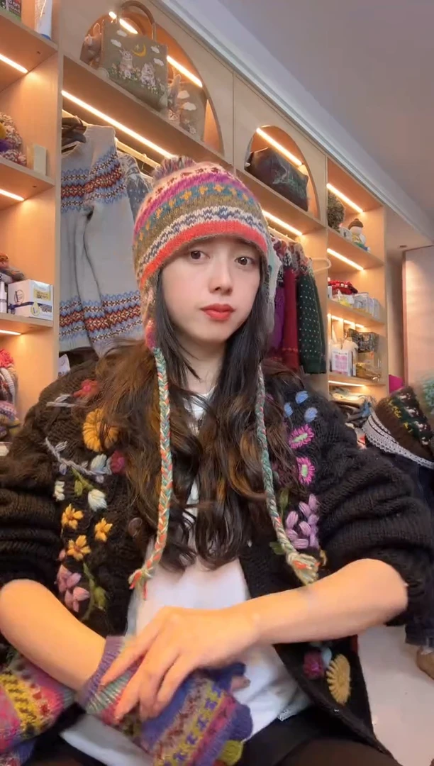 羊毛捡*百羊毛护耳帽B326