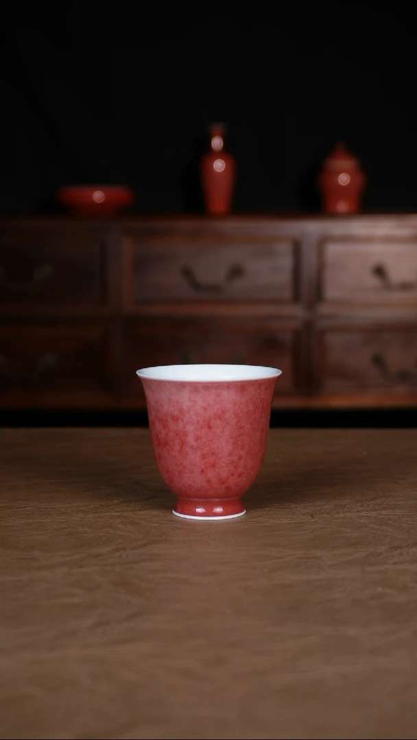 杯子豇豆后景德镇纯手工陶瓷