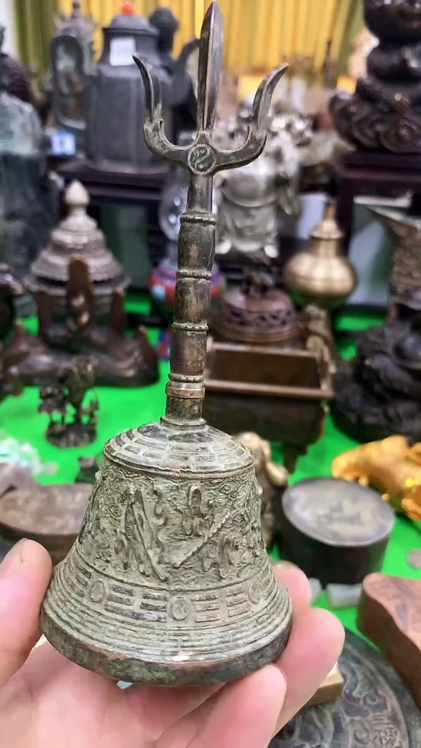鸿兴工艺摆件把件三清铃