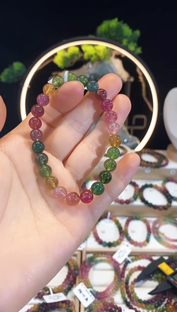 手链未镶嵌碧玺 G2426素圈颜色微差