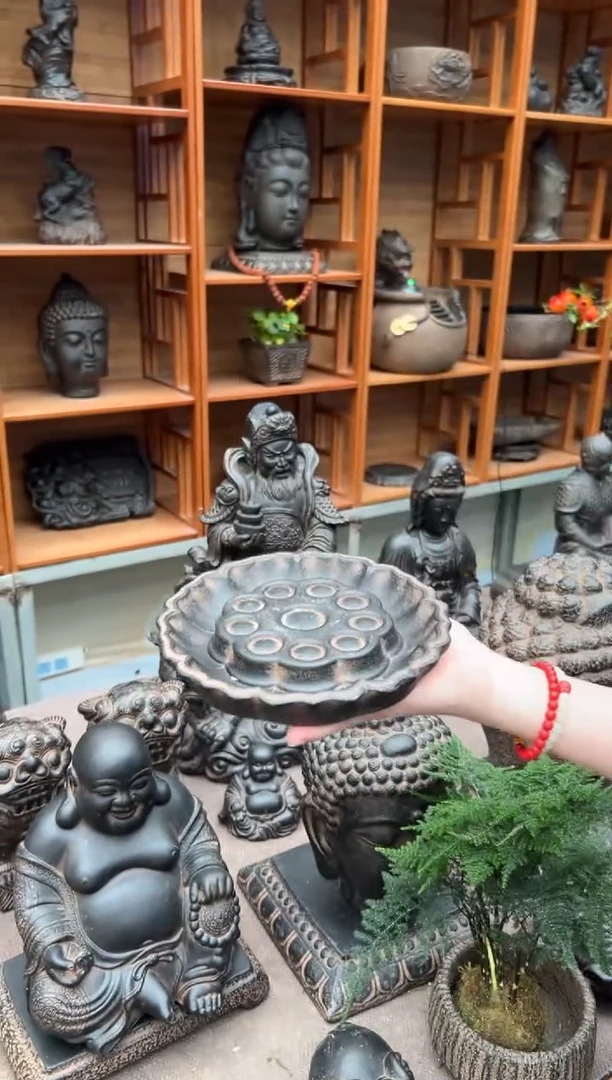 陶土【火山泥】莲蓬壶承