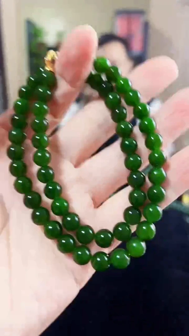 项链未镶嵌和田玉（碧玉）8