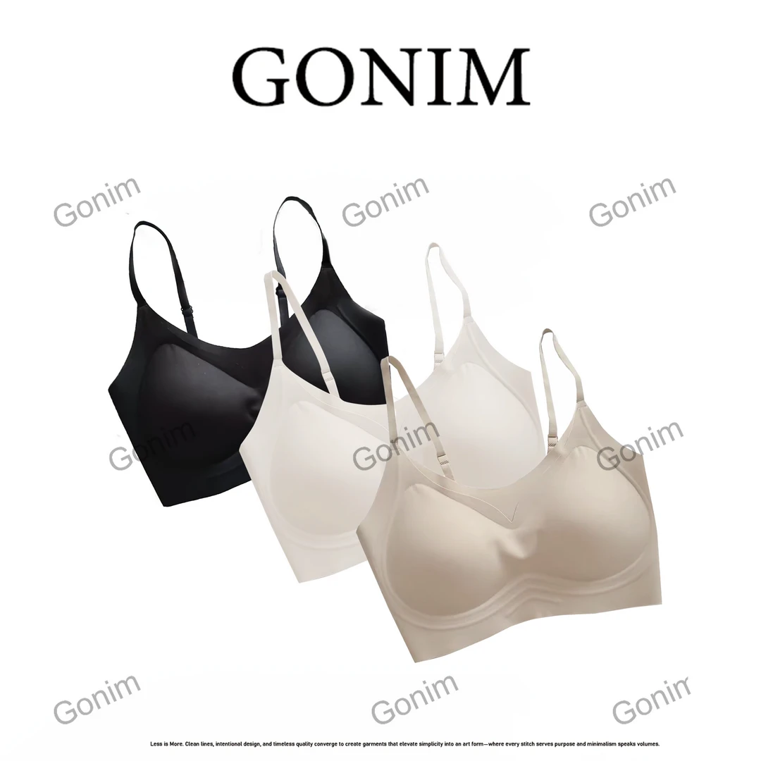 Gonim· “粉底液美背”夏季新款无痕内薄款一体背心