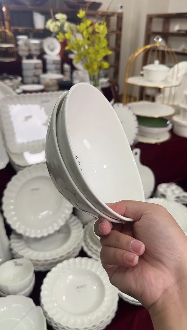 摆件陶2个7英寸元宝碗