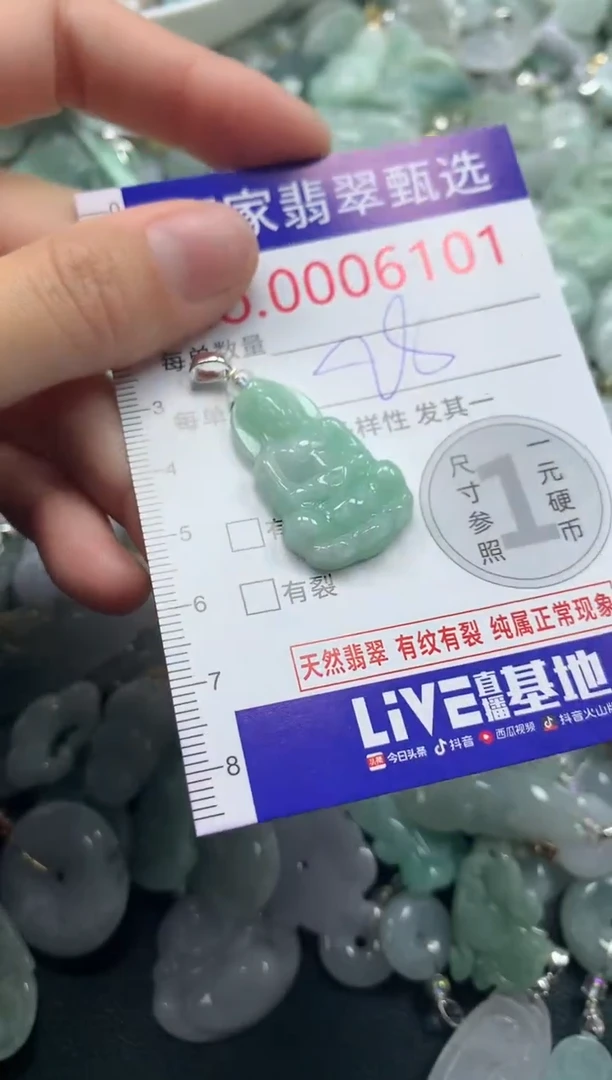 吊坠(不含链)未镶嵌翡翠6101