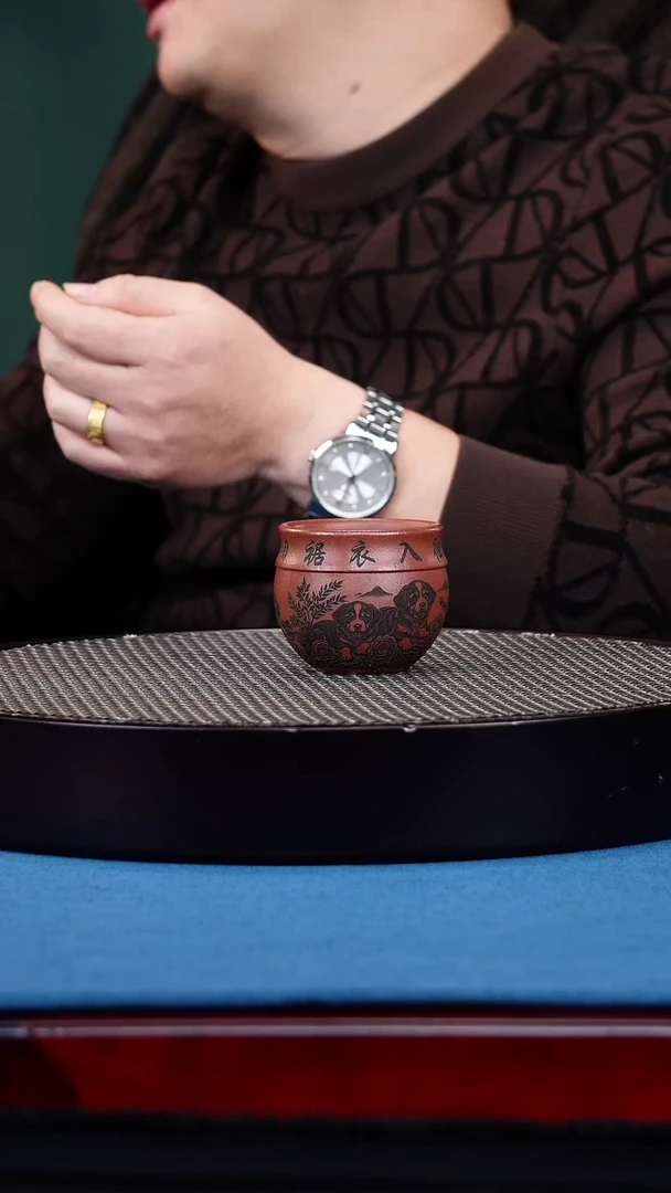 茶杯紫砂宜兴原矿紫砂 手工主人杯5