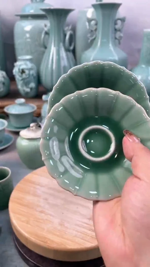 【闪购商品】2个 特价 微瑕 慧仙青瓷