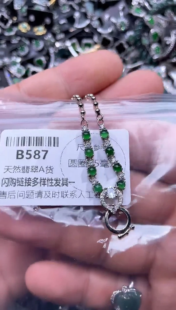 【闪购商品】翡翠颈饰未镶嵌B587项链